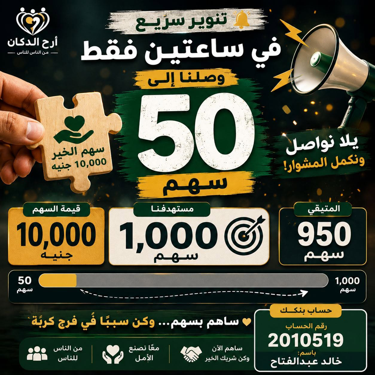 أسرة سودانية سعيدة تحمل إيصال تسديد الديون